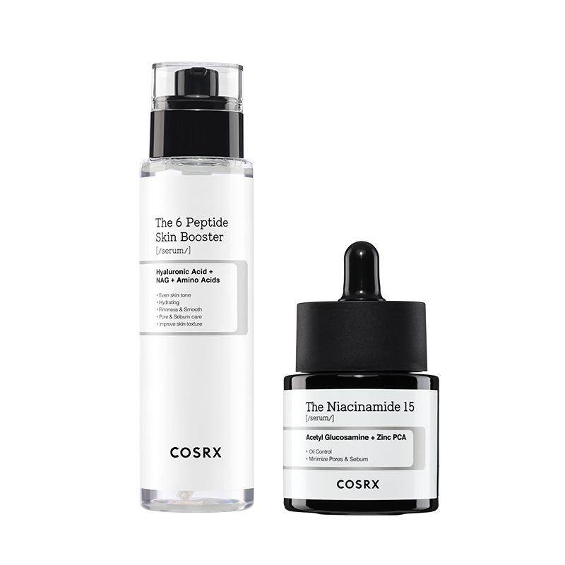 COSRX6胜肽焕活精华+烟酰胺精华提亮放大护收缩毛孔「部分临期」