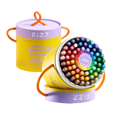 直液丙烯笔果彩炮炮桶买赠马克笔