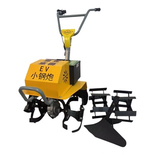 电动耕地机微耕机翻土机犁地打地小型家用电动翻土机48V60V通用