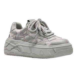 UandI原创26年秋冬保暖情侣款板鞋时尚百搭小白鞋增高厚底面包鞋