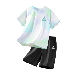 匹克童装男童速干套装2026新款儿童羽毛球训练服大童夏季运动服薄