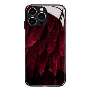 冷淡风红色羽毛适用iPhone17苹果13promax手机壳vivox90玻璃p60一加oppo荣耀80保护套11全包小米12华为mate50