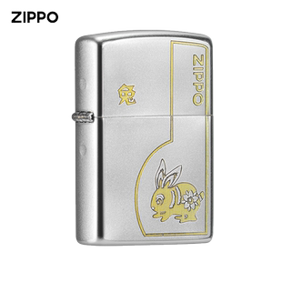zippo打火机雕花生肖兔正版 之宝官方旗舰正品情人节礼物送男朋友