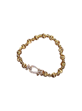 马年新中式猫眼镶钻马蹄扣手链