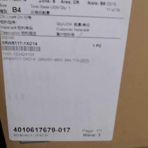 议价西门子软起动器3RW51131XC14 3RW5113-1XC14 现货 特价