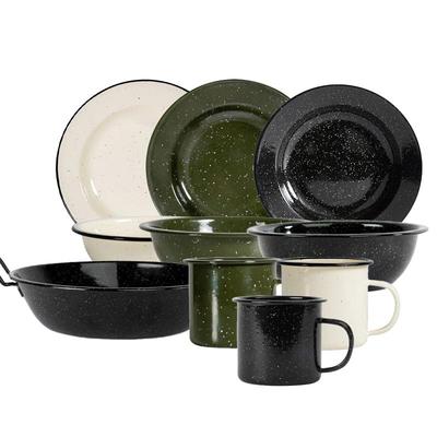 Sagaform Doris系列搪瓷铸铁餐具泼墨盘马克杯碗炒锅北欧风格进口