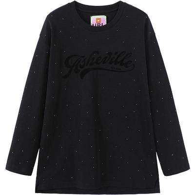 URLAZH有兰植绒亮钻卫衣