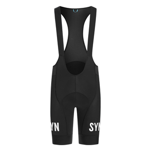SYN Pro Tech Black男女夏季公路自行车竞技版专业骑行服背带短裤