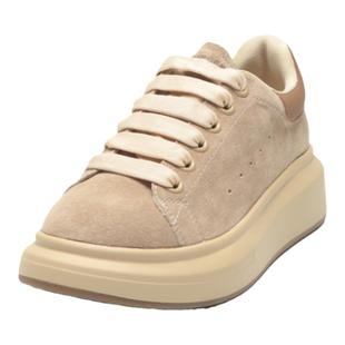 松糕厚底鑫麦昆百搭休闲增高真皮板鞋女2026年春秋季新款轻便女鞋