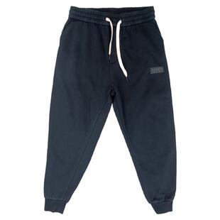 春季新款加绒休闲裤男流行黑色束脚水洗渐变字母印花裤子青年卫裤