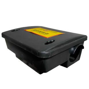 老鼠盒带锁毒饵盒灭鼠毒鼠盒诱饵站塑料洞盒站毒饵屋塑料捕鼠器笼