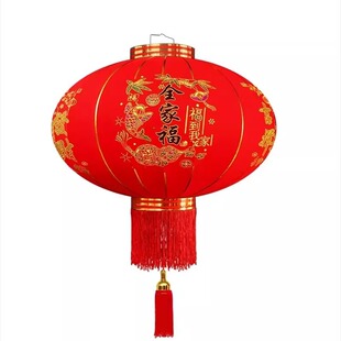 2026新款大红灯笼一对过年大门口宫灯阳台挂饰新年户外中国风遥控