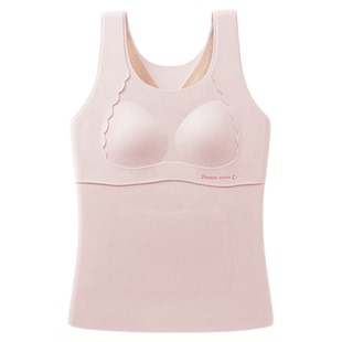 YIKUO忆括儿童发育期保暖背心秋冬少女内衣学生文胸女童发热秋衣