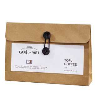 咖啡包装袋牛皮纸袋茶叶食品简易包装盒养生药材汤料分装袋定制