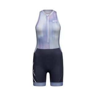 2XU Core系列女士骑行连体服户外比赛服铁三服透气无袖骑行服