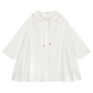 SEE YOU at PIZZA连衣裙女2026夏季新款长袖海军领系带裙子647949