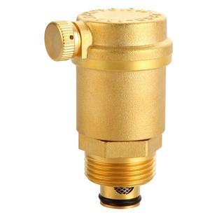 自动排气阀暖气放气阀4分6分1寸黄铜家用自来水管道空调泄气阀门