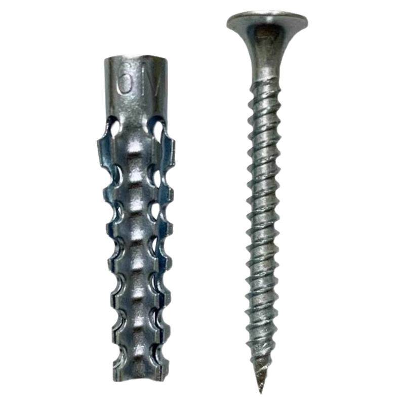 金属铁膨胀管代替塑料胶塞锯齿铁胀塞6mm8mm膨胀螺丝自攻丝加强型