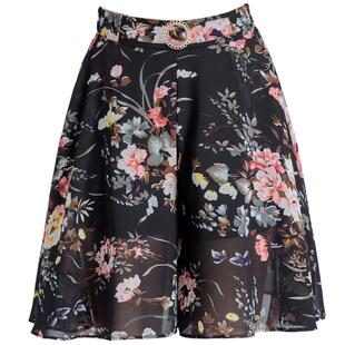 2025夏季五分裤女裤裙薄款宽松短裤高腰垂感阔腿显瘦雪纺裙裤中裤