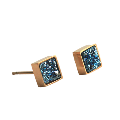 VIA途经闪亮星空蓝耳钉