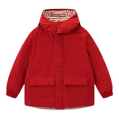 【线上专供】法国小帆船新品Petitbateau儿童双面穿连帽羽绒服