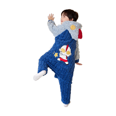 2024儿童睡衣珊瑚绒秋冬季睡袍