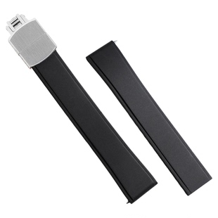 氟橡胶表带22MM快拆CTS FKM折叠扣适用华为万国劳力士19/20/21mm