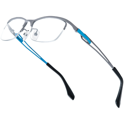 FONEX方形半框纯钛可配镜眼镜架