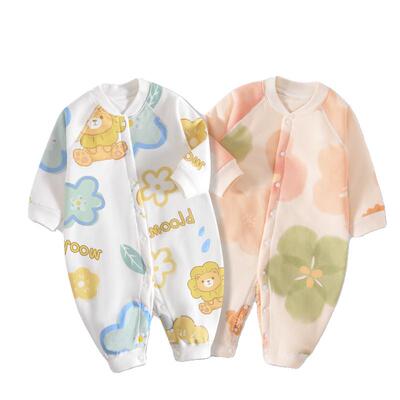 婴儿纯棉连体衣40g薄棉棉服A类