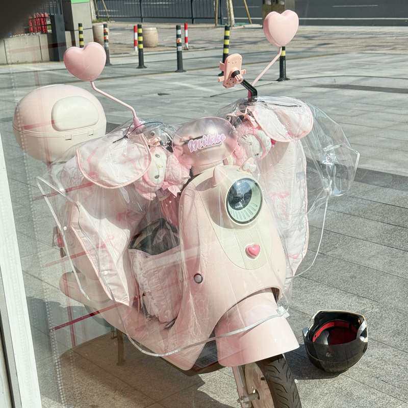 电动车防雨罩挡风被雨披防水防尘罩透明通用保护罩全包围防暴雨