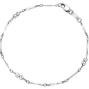 送女友礼物周生生Pt950铂金手链白金手链女款 33568B定价