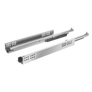 Hettich海蒂诗推入式托底导轨 Quadro V6 全拉出阻尼静音抽屉滑轨