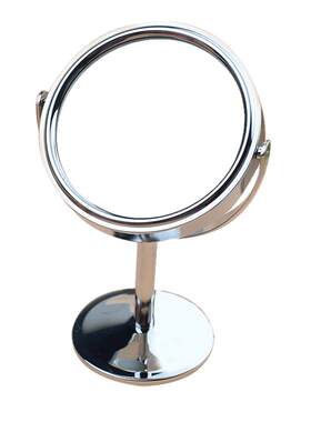 欧式双面放大旋转美容便携镜子