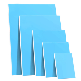 高密度雪弗板专用版画蓝色雕刻板木板A6A5A4A3PVC板绘画材料油墨学生美术生专业老师推荐手工胶板套装5mm加厚