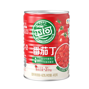 中粮屯河新疆及内蒙番茄丁410g*12罐整箱西红柿切块无添加剂轻食
