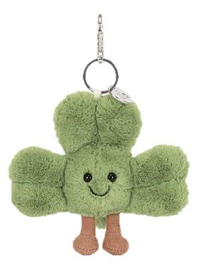 英国Jellycat趣味仙奥弗拉三叶草包包挂饰毛绒挂件钥匙圈生日礼物