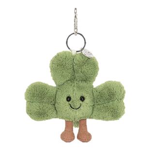 英国Jellycat趣味仙奥弗拉三叶草包包挂饰毛绒挂件钥匙圈生日礼物