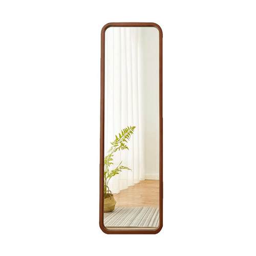 北欧实木穿衣镜全身落地镜女生卧室家用镜子壁挂立式镜显瘦试衣镜