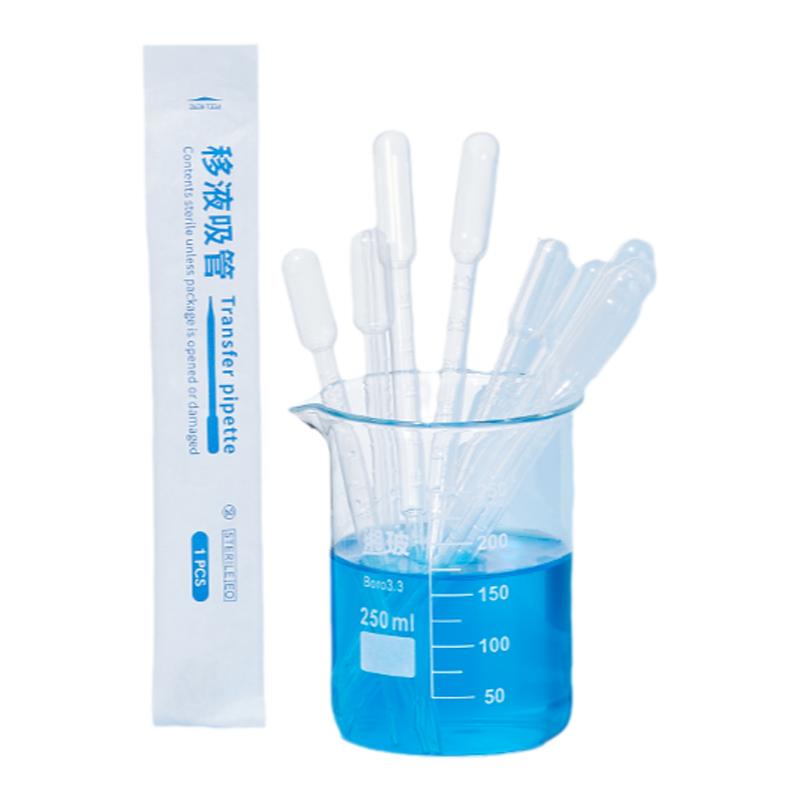 Labshark塑料滴管一次性巴氏吸管实验室带刻度1 3 5 10mL无菌滴管