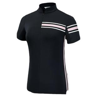 T226高尔夫服装女短袖t恤时尚韩版立领春夏GOLF女装运动弹力速干