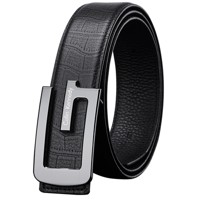 CallinKennedy男士皮带头层牛皮