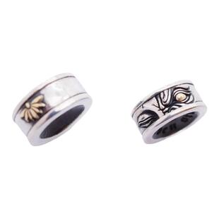 渡鸦原创专属《重生》一念之间佛眼卡环文玩配饰隔珠纯银手工配珠