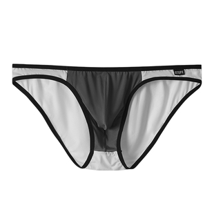GTOPX MAN 单层休闲U凸囊袋三角裤 冰丝清爽弹性舒适双色男士内裤