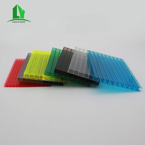 PC阳光板中空板乳白色双层阳光板大棚阳光板阳光板温室10mm透明