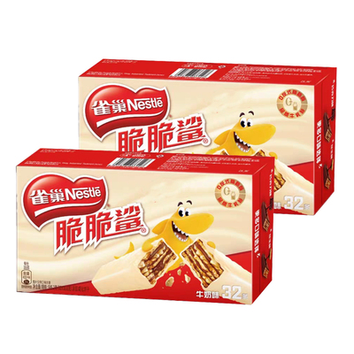 雀巢脆脆鲨巧克力牛奶威化饼干