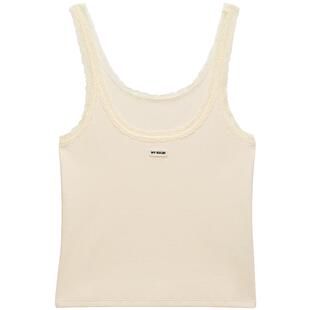 【新品】OCHIRLY欧时力 吊带背心2026夏季精棉蕾丝花边短款修身
