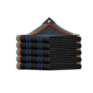 遮阳网加厚加密防晒网庶阳隔热户外楼顶庭院遮光黑网太阳网遮阴网