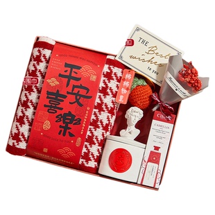 圣诞礼物女生实用高级围巾礼盒生日过冬送女友闺蜜高颜值创意礼品