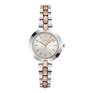 【节日礼物】FURLA芙拉LOGO LINKS系列玫瑰金石英女士手表34MM