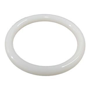 细窄条天然新疆和田玉羊脂白玉圆条手镯晴水青白玉圆条女叮当玉镯